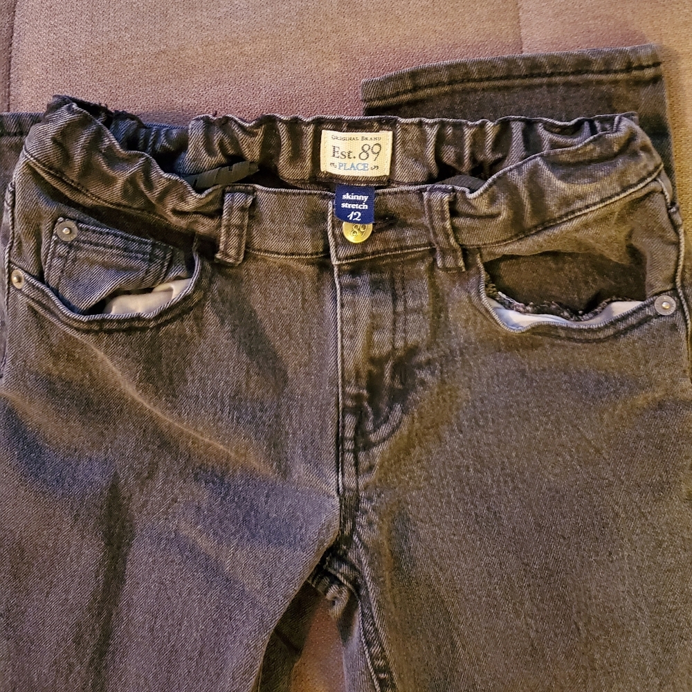 Girls gray skinny jeans